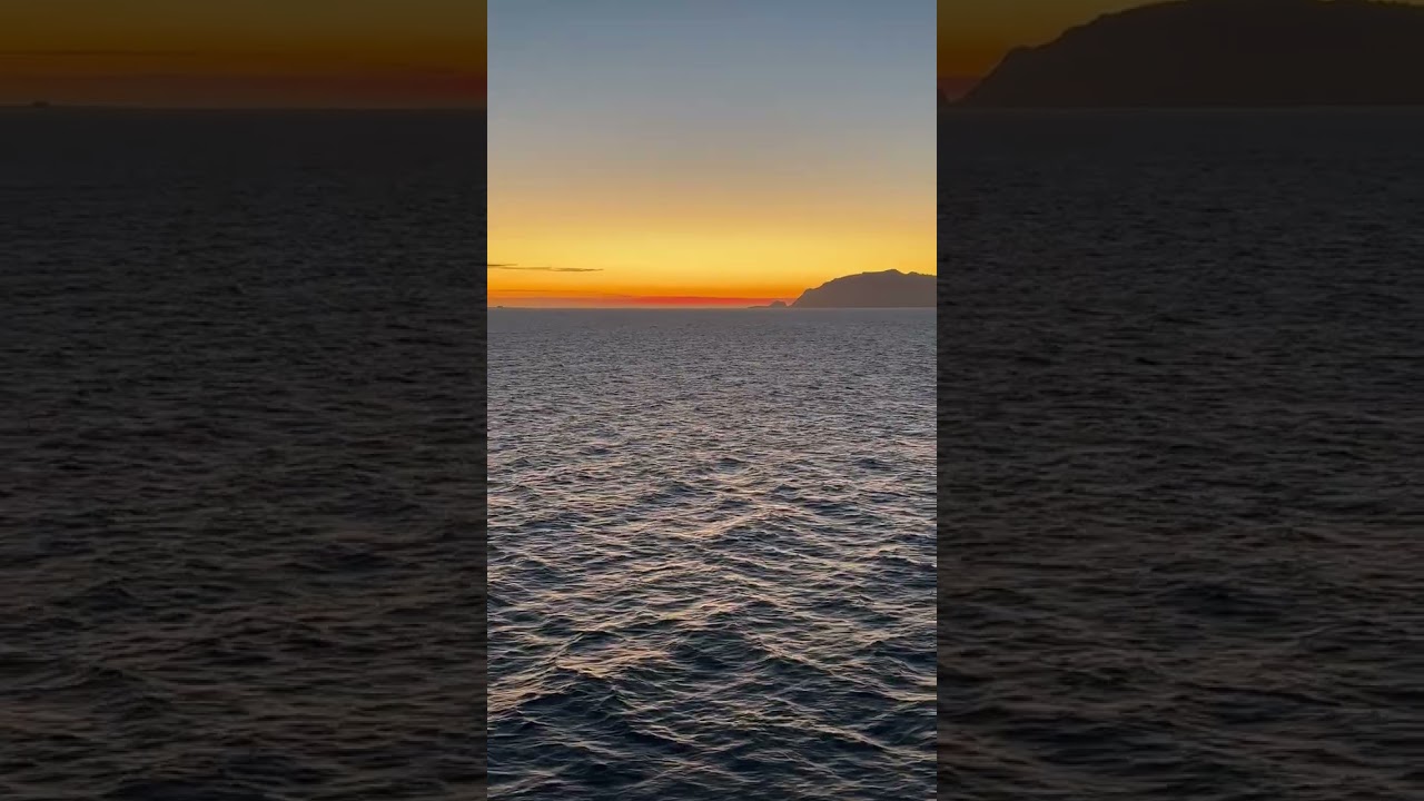 Lofoten Sunset from P&O Cruises Arcadia