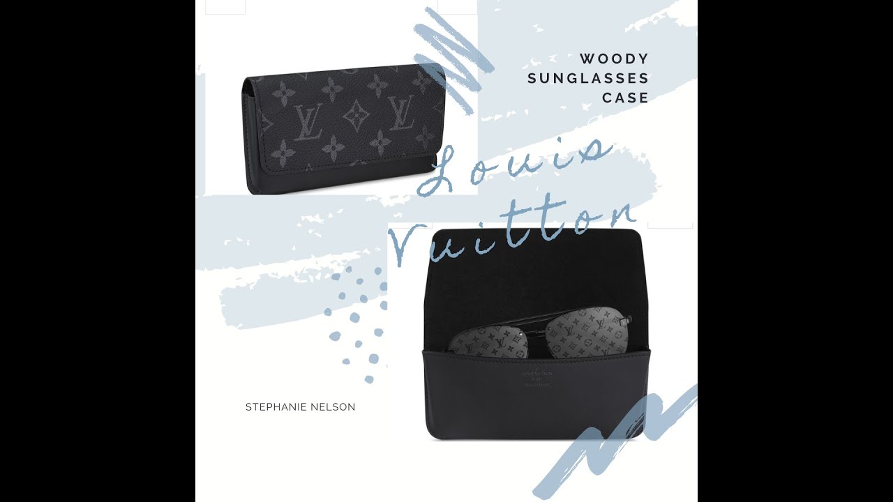 LOUIS VUITTON Woody Monogram Canvas Glasses Case