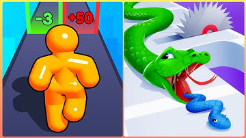 Max Level Tall Man Run vs Snake Run 3D 🟤⚫️New Levels Big New Update Max Walkthrough Android iOS....