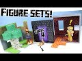 Minecraft Jazwares Series 4 Action Figure Sets Birch Forest & The Nether Review