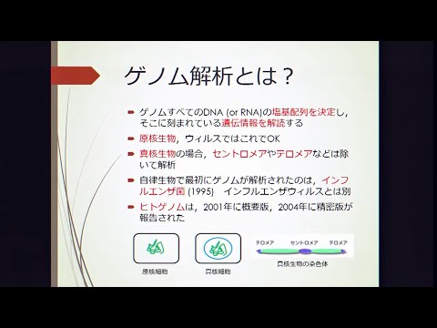 「ゲノム研究の現状」三瓶嚴一准教授　電気通信大学2019年度第１回オープンキャンパスⅢ類（理工系）模擬講義