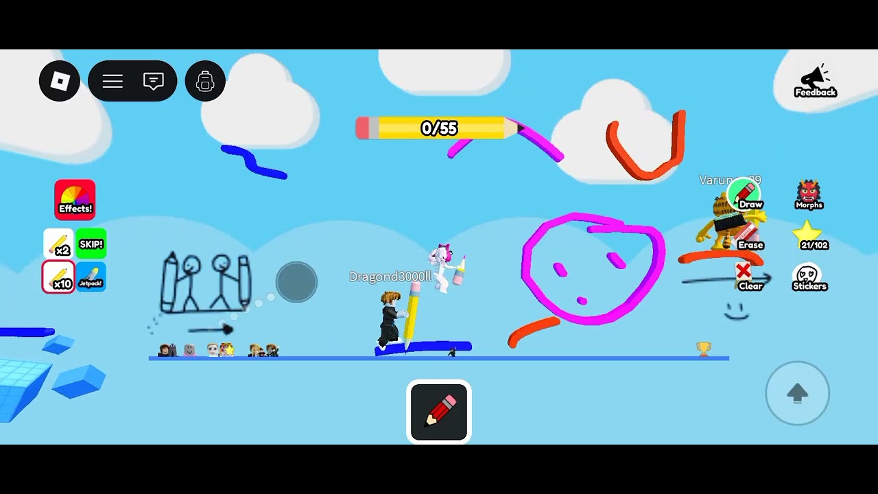 Doodle obby gameplay part - 1 | roblox