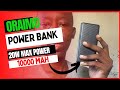 Oraimo toast 10 pd pro 20w maximum power 10000mah power bank