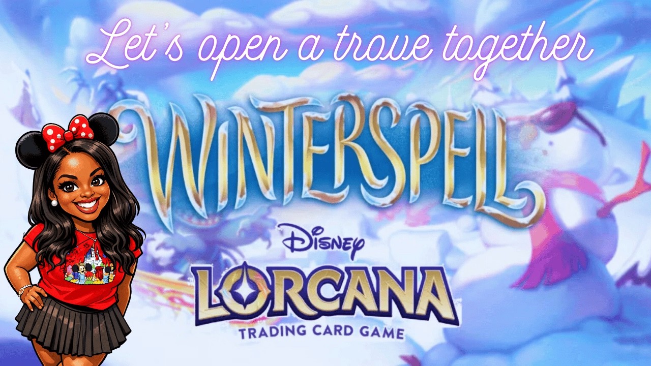 I  HAVE NO IDEA WHAT I’M DOING…. BUT IT’S DISNEY ❄️🤣| Lorcana Winterspell Trove Box Unboxing