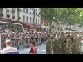 La lgion etrangre place de la madeleine  dtachement croate 14 juillet 2013