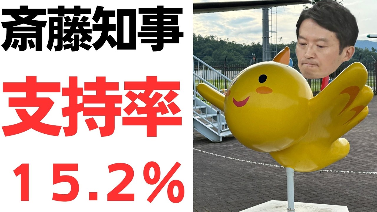斎藤元彦氏の支持率をめぐる報道｜動画内容を整理のサムネイル