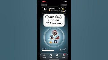 Gemz daily combo today 17 February | gemz daily combo card | today Combo gemz coin #shortvideo