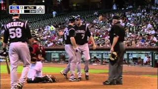 2011/09/25 Kouzmanoff's two-run blast