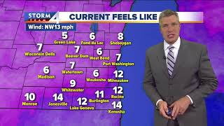 Scattered flurries and cold Thursday morning