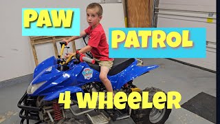 Paw Patrol four wheeler