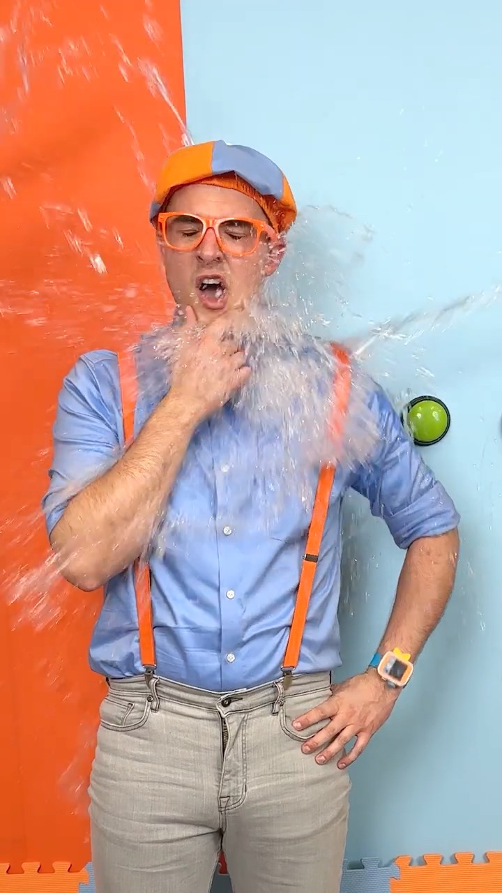 Don't Press the Mystery Button!! Blippi's Button Prank Challenge! #blippi #shorts #pranks