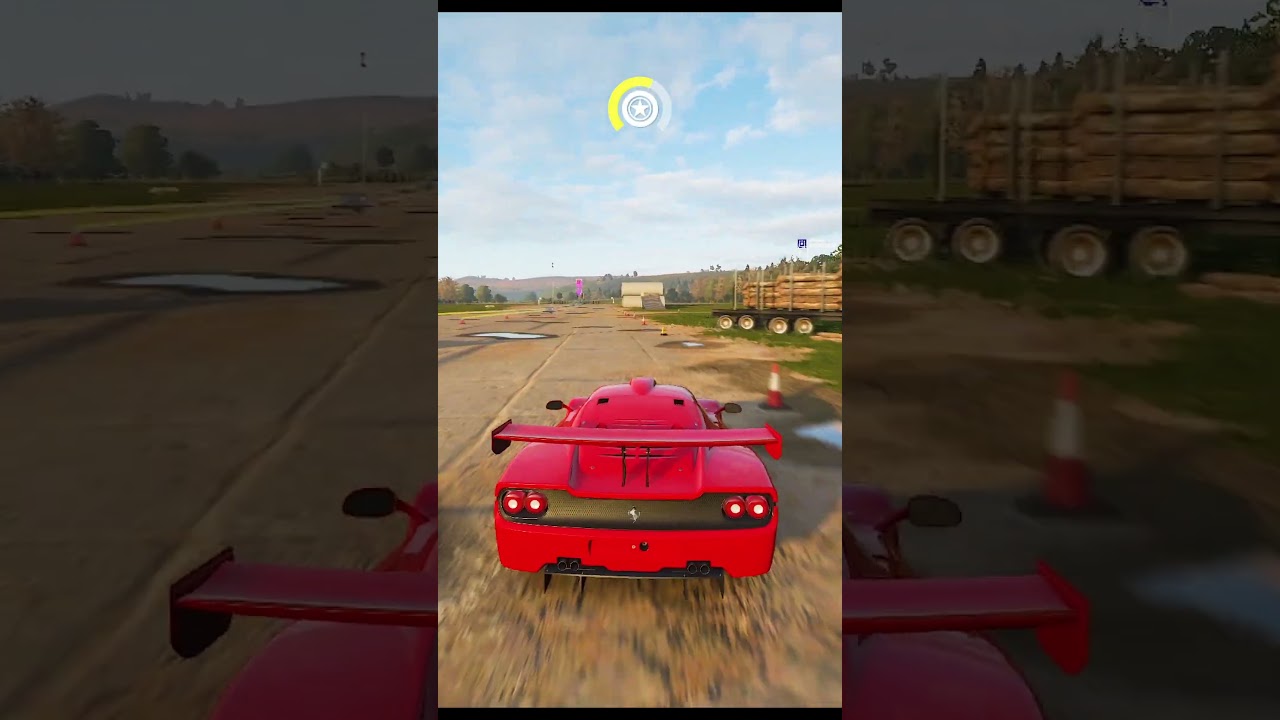 Insane Car Jump | Forza Horizon 4 Crazy Stunts #shorts