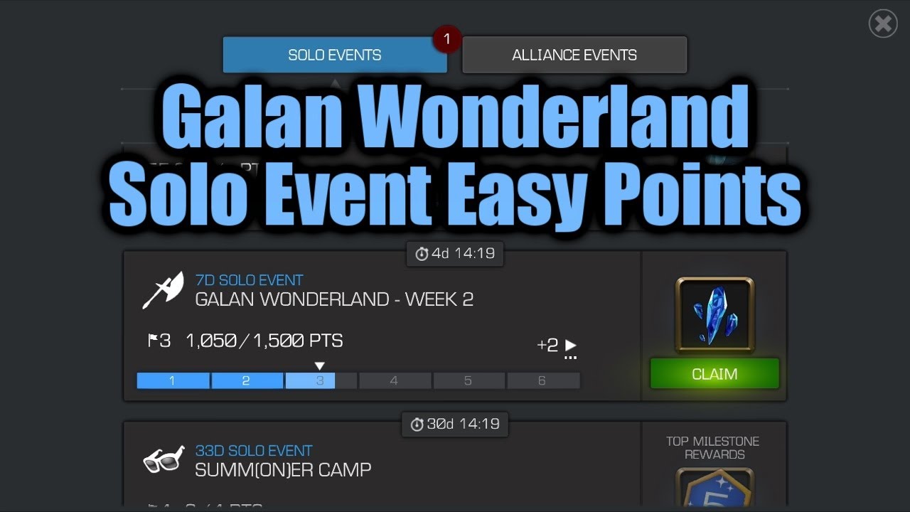 Galan Wonderland Solo Events Fast and Easy Points | Marvel Contest of Champions