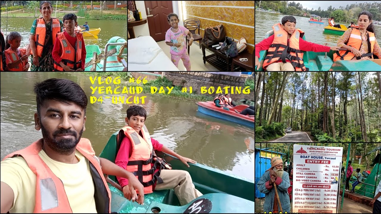 A Day @ #Yercaud #BoatHouse #yercaudLake #DKResorts Vlog #66 #Montfort #D4uncut 
