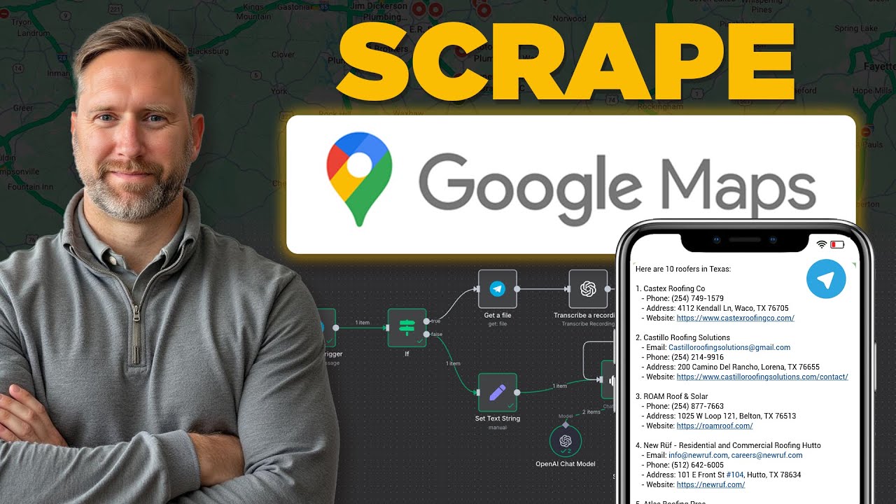 Scrape Unlimited Leads from Google Maps with Your Phone - YouTube
