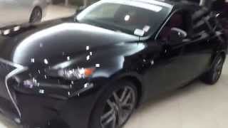 L/CERTIFIED 2014 Lexus IS 250 - (Obsidian) Black with Red Interior