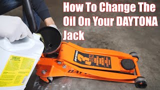 How To Change The Oil On Your HARBOR FREIGHT Daytona Jack