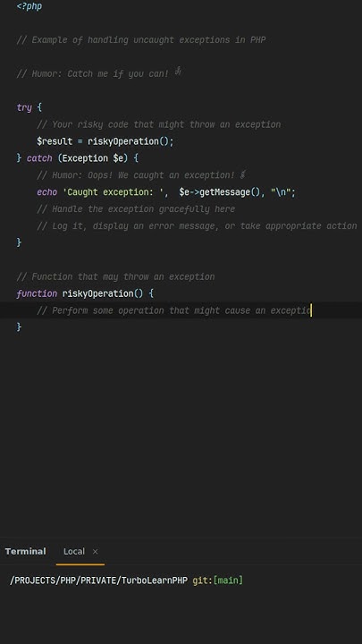 How to handle uncaught exceptions in php? #php exception handling ...