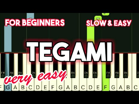 ANGELA AKI - TEGAMI | SLOW & EASY PIANO TUTORIAL
