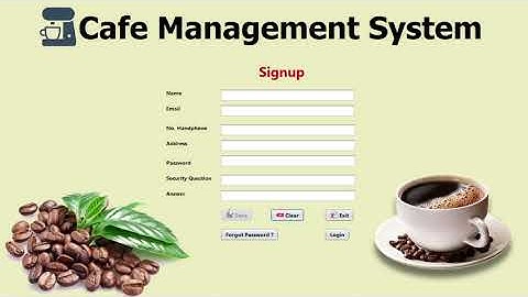 TUGAS UAS PBO (Pembuatan Cafe Manajemen System Login dan Register Dengan Database MySQL, Netbeaans)