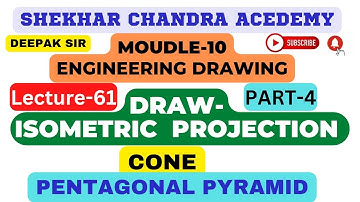 L-61 Part-4, Isometric Projection #isometricprojection #projection #engineeringdrawing #engineering