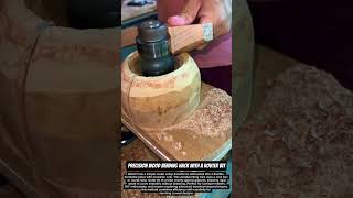 Precision Wood Bending Hack with a Router Bit #satisfying #woodworking