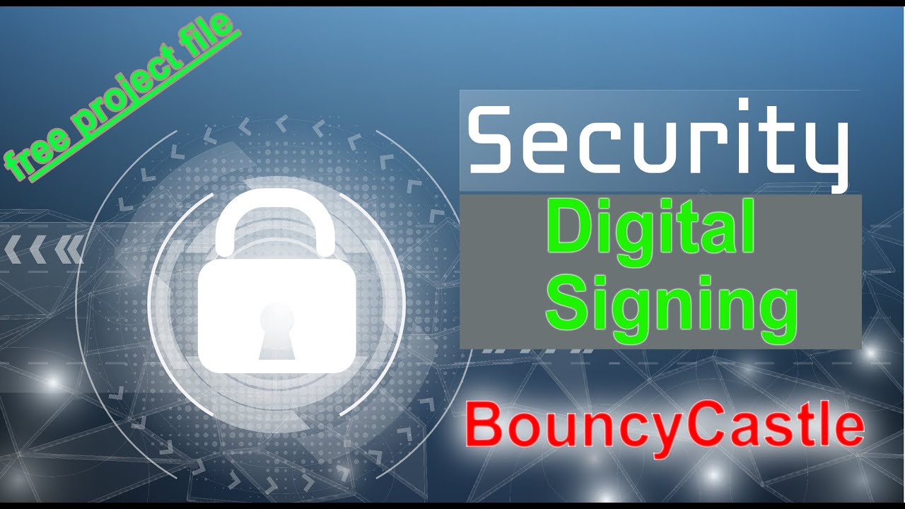 Digital Signing - How to sign data using C# and BouncyCastle (free project  file included)