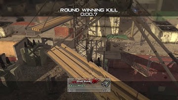 Highrise Cross Map Throwing knife killcam - Modern Warfare 2 Search and Destroy