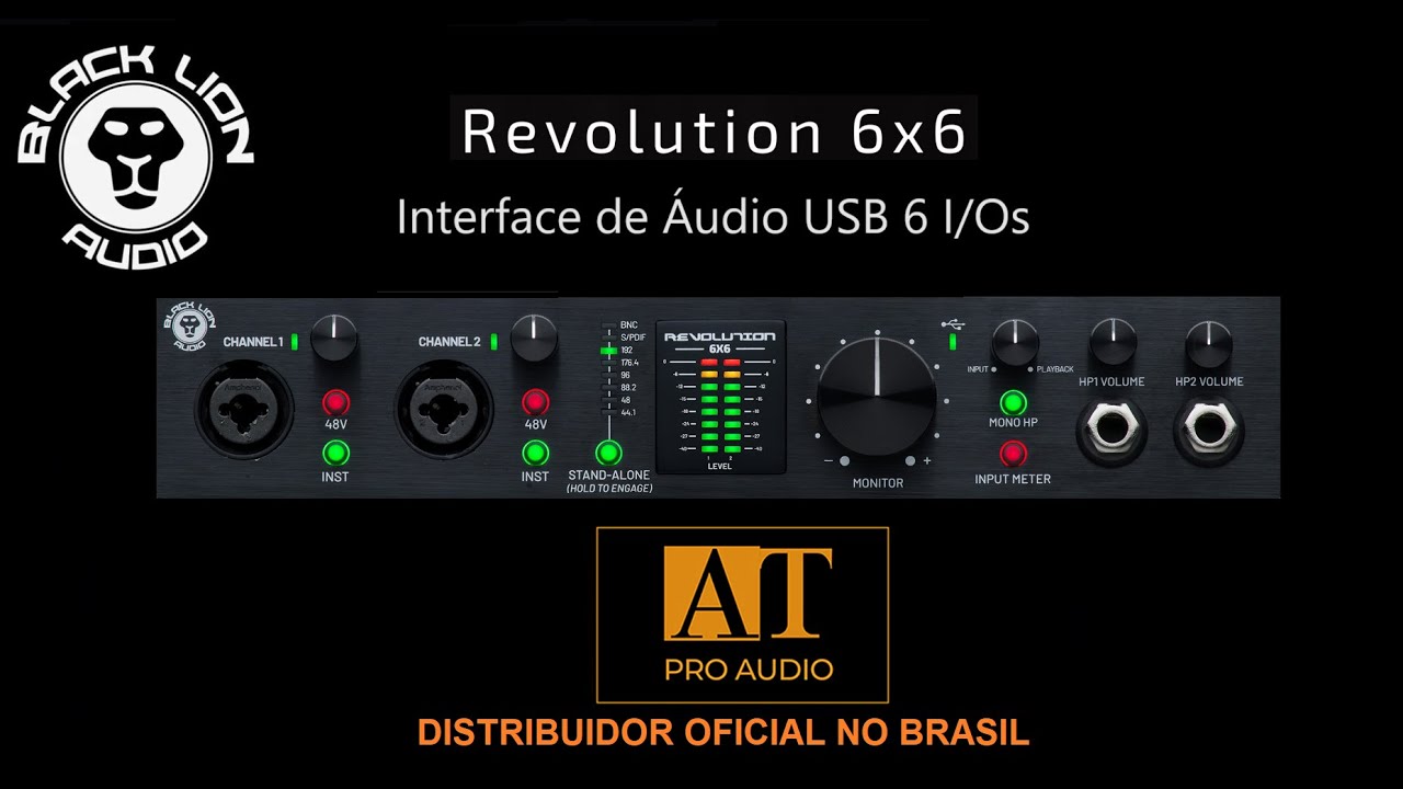 BLACK LION AUDIO REVOLUTION 6X6 INTERFACE DE ÁUDIO USB - AT PROAUDIO ...