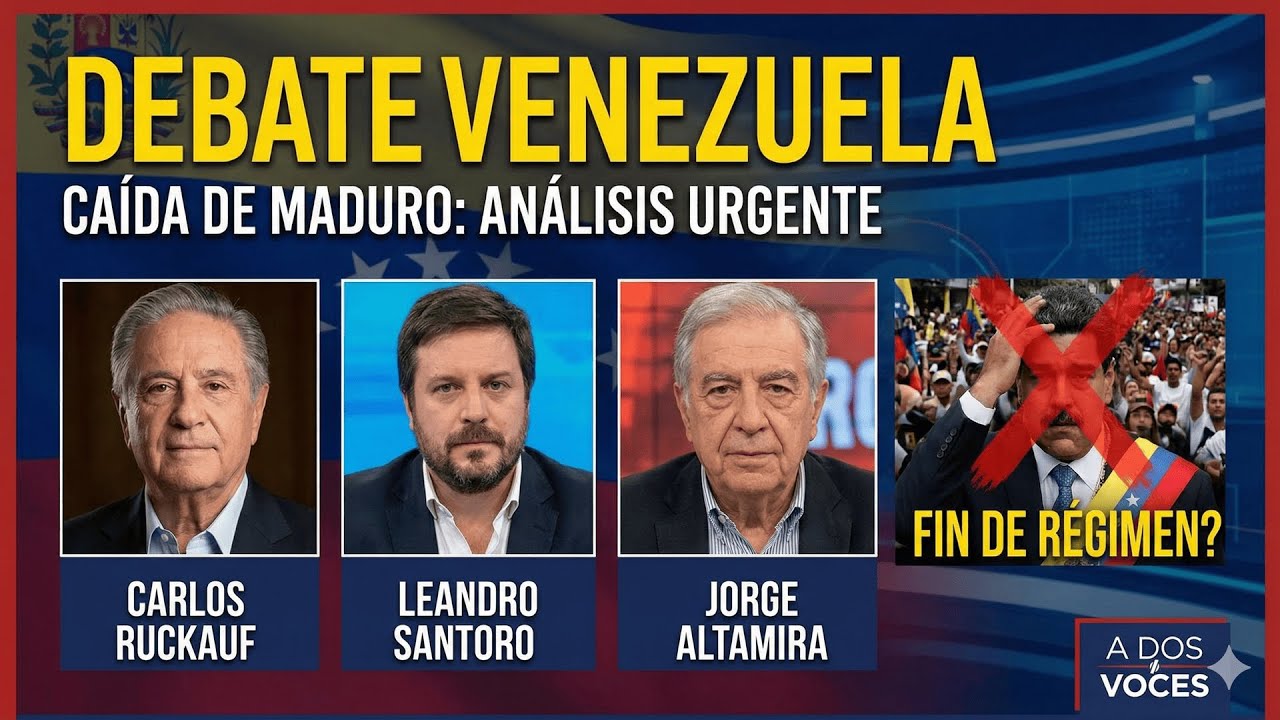 Debate Venezuela: Ruckauf, Santoro y Altamira analizan el escenario de la caída de Maduro