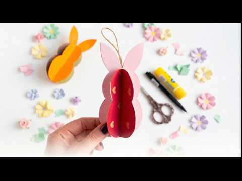 Easter DIY Paper Craft Bunny - YouTube