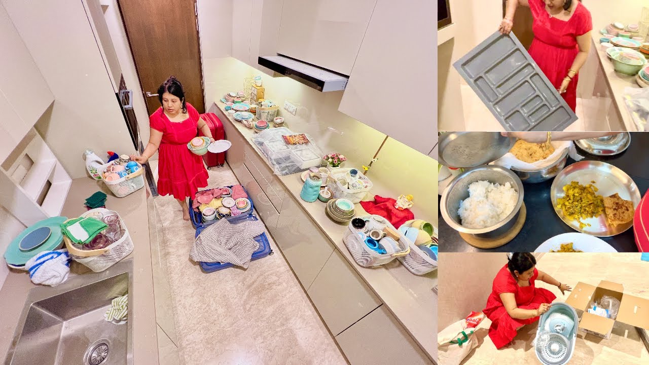 Kitchen Ka Saara Saman Naya Kitchen Mein Kaise Fit Karu ️First Shopping