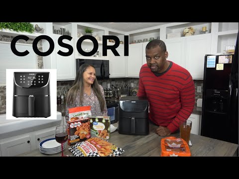 1582 - NEW 5.8 quart Cosori Air Fryer in WHITE/ unboxing 