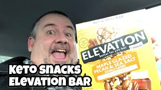 Keto Snacks - Elevation Bar Maple Glazed Pecan and Sea Salt