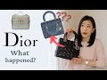 DIOR, what happened? luxury designer collection review Lady Dior book tote Caro Bobby vanity bag