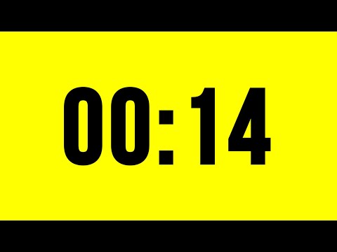 14 Second Timer Countdown No Music With Alarm