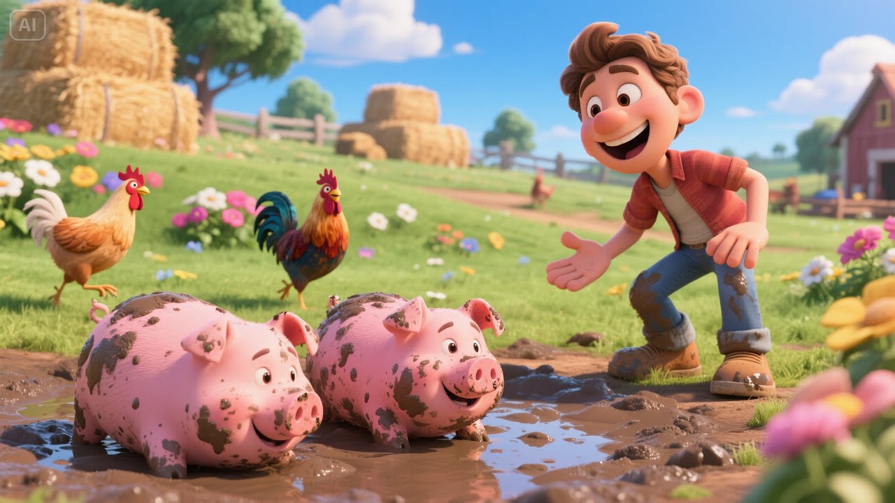 Chicken Parade on the Farm Lane | Nursery Rhymes for Kids