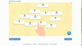 LearningApps - Tutorial italiano - Ordinare le coppie - Articoli e Nomi - learning apps