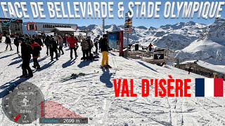 [4K] Skiing Tignes to Val d'Isère via Face de Bellevarde & Stade Olympique, France, GoPro HERO11