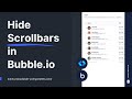 How to hide scrollbar in Bubble.io ? | Bubble.io tutorials