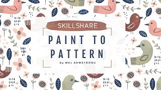 Draw, Paint, Create” Pattern