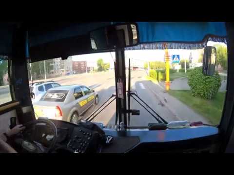 Кемерово. Автобус 87 - "ул.1-я Линия". Bus route 87. Первая съёмка новой экшн-камерой SJCam SJ8 Pro.