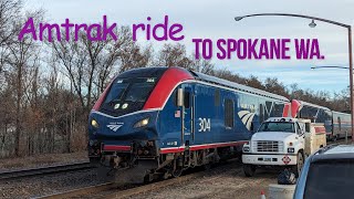 We took an Amtrak to Spokane, Wa.