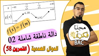 #مجلة_فكرة التمرين 58 تمرين شامل دالة ناطقة بها أفكار رائعة / الأستاذ بوسيف