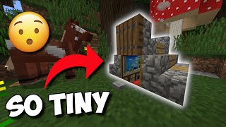 I Made The SMALLEST House In Minecraft!!! - (Secret House Tutorial)