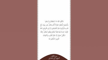 تلاوة في دقيقة سورة التغابن الآيات من ١٦ إلى ١٨ الشيخ زكي داغستاني