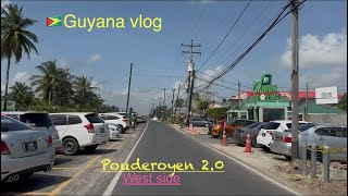 🇬🇾🇬🇾Driving vlog: Pouderoyen 2.0 middle street,samoroo dam,phonix park, Bella dam and coligan dam 🇬🇾