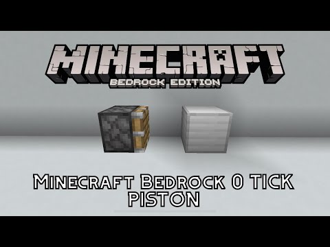 MINECRAFT BEDROCK 0 TICK PISTONS *EMOTIONAL*