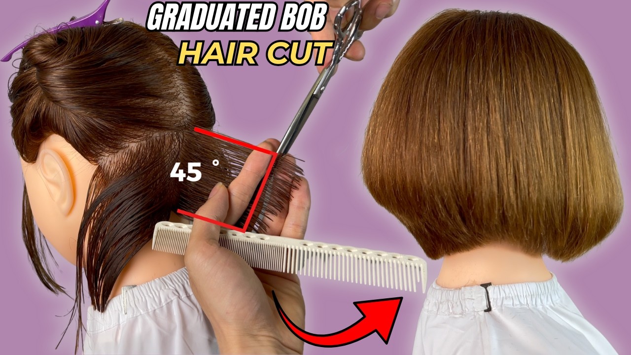 How to Cut a Perfect Shrot Layered Bob | Elegant Textured Bob Haircut ...