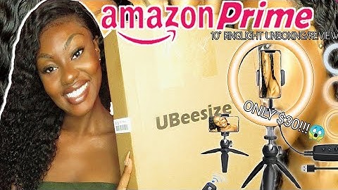 UBEESIZE 10" RING LIGHT | UNBOXING + DEMO (Test) REVIEW |  $30!!!😱 AFFORDABLE  AMAZON RING LIGHT